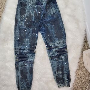 PEACE UNLTD NEW YORK SPLASH PAINT MENS PANTS SZ XL